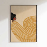 Woman Golden Waves