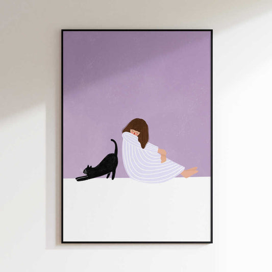 Girl and Cat