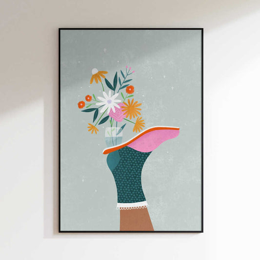 Flowers in a High Heel