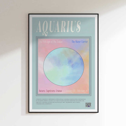 Pastel Aquarius Zodiac