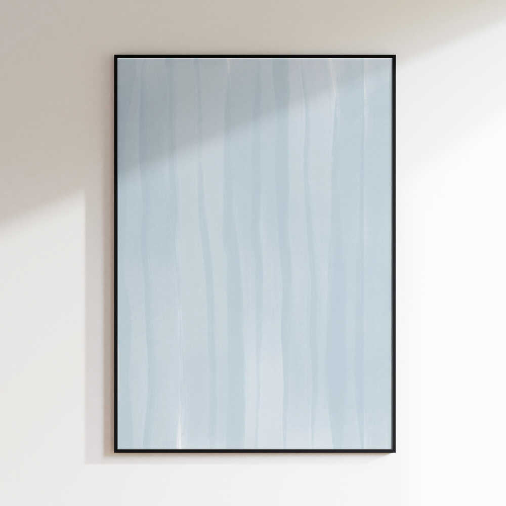 Blue Lines On A Pale Background