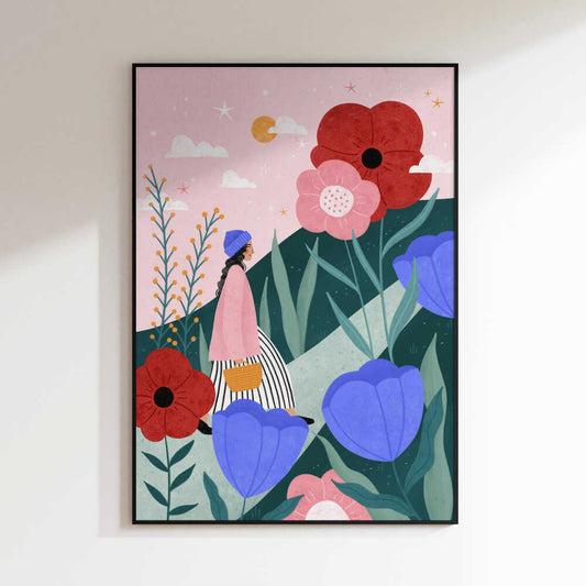 Whimsical Flower Path