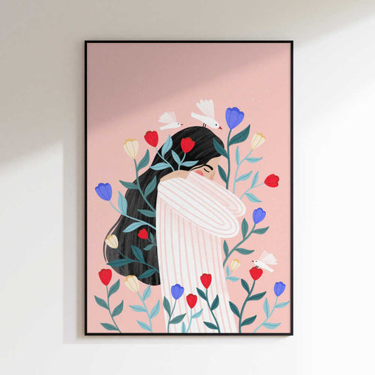Floral Self Embrace