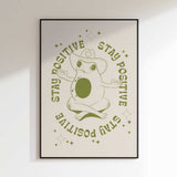 Stay Positive Yoga Frog