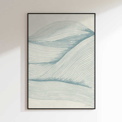 Undulating Blue Landscape