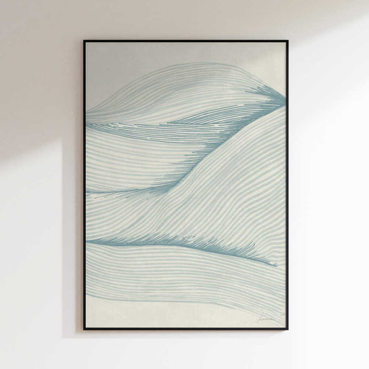Undulating Blue Landscape