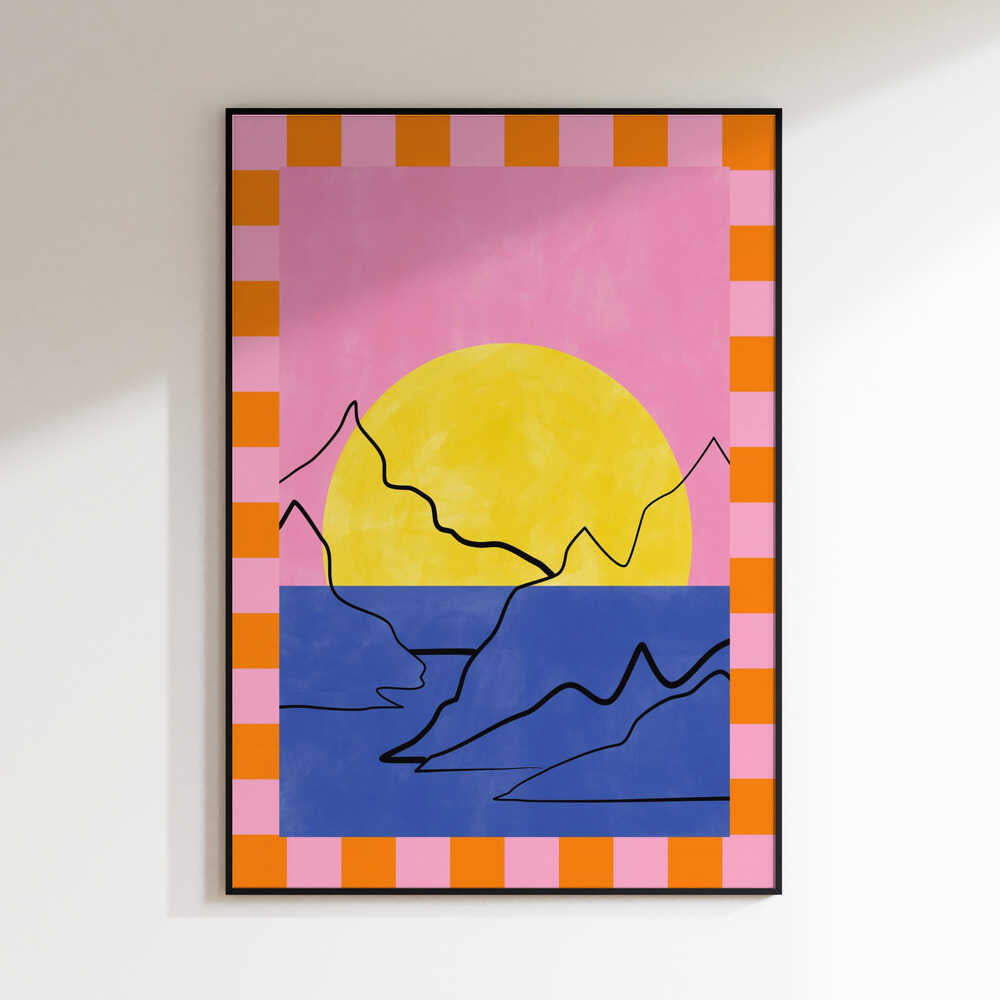 Vibrant Mountain Sunset