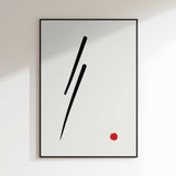 Black Line Red Dot