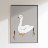 Minimalist White Goose