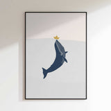 Blue Whale Golden Boat