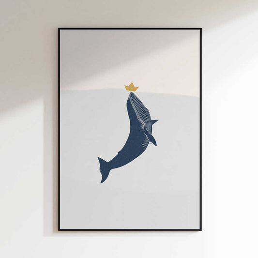Blue Whale Golden Boat