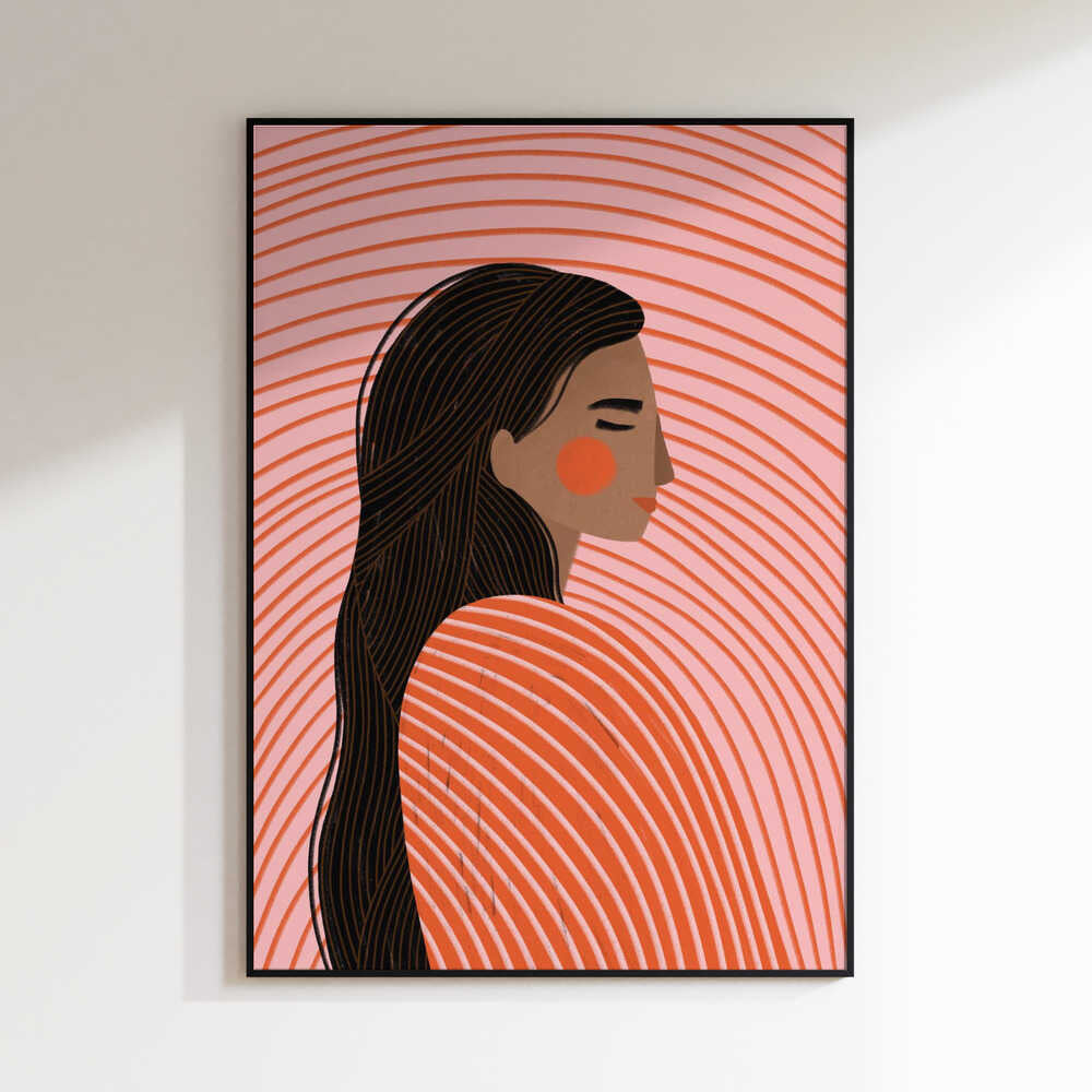 Peaceful Woman Profile