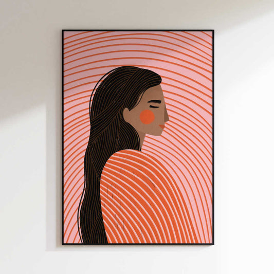Peaceful Woman Profile
