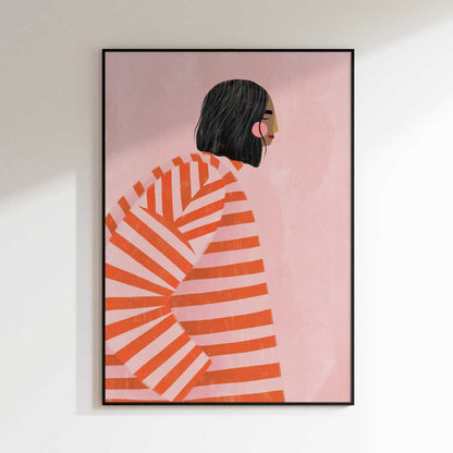 Woman in Stripes