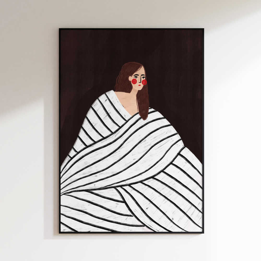 Quiet Striped Portrait