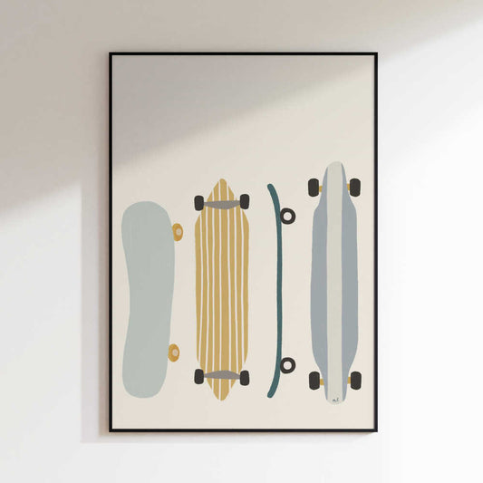 Pastel Skateboard Lineup