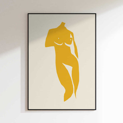 Golden Female Silhouette