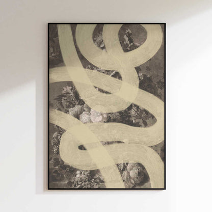 Swirling Botanical Abstract