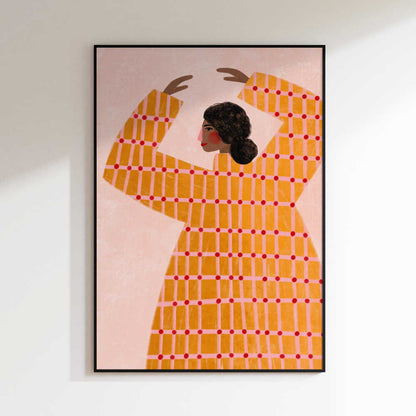 Dancing Woman in Orange