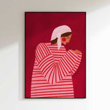 Serene Praying Woman