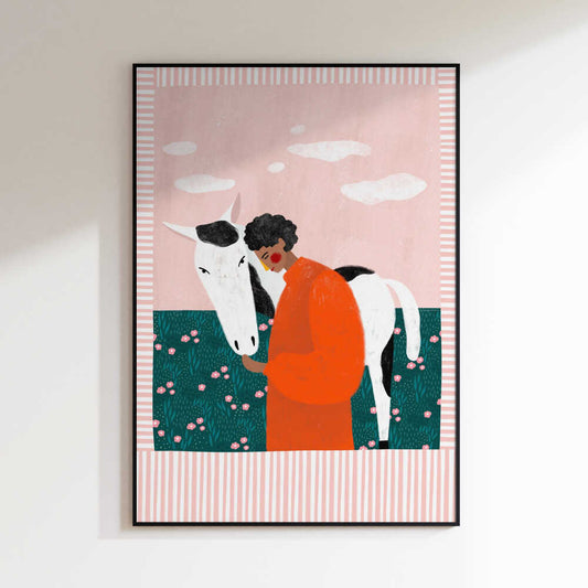 Girl And Her Horse