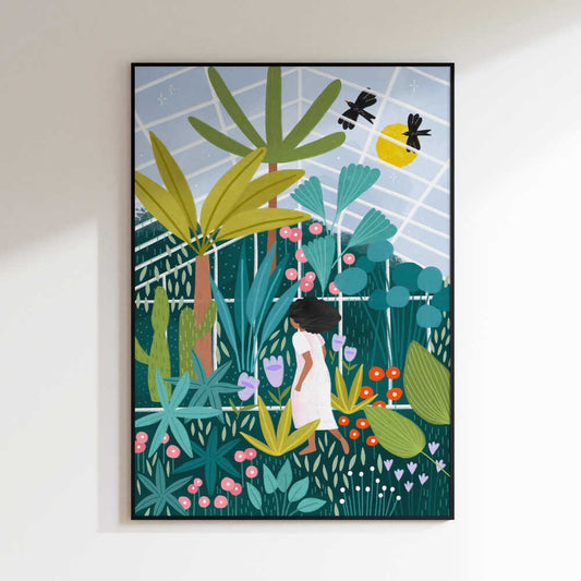 Woman in Botanical Garden