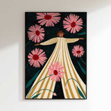 Joyful Woman In Bloom