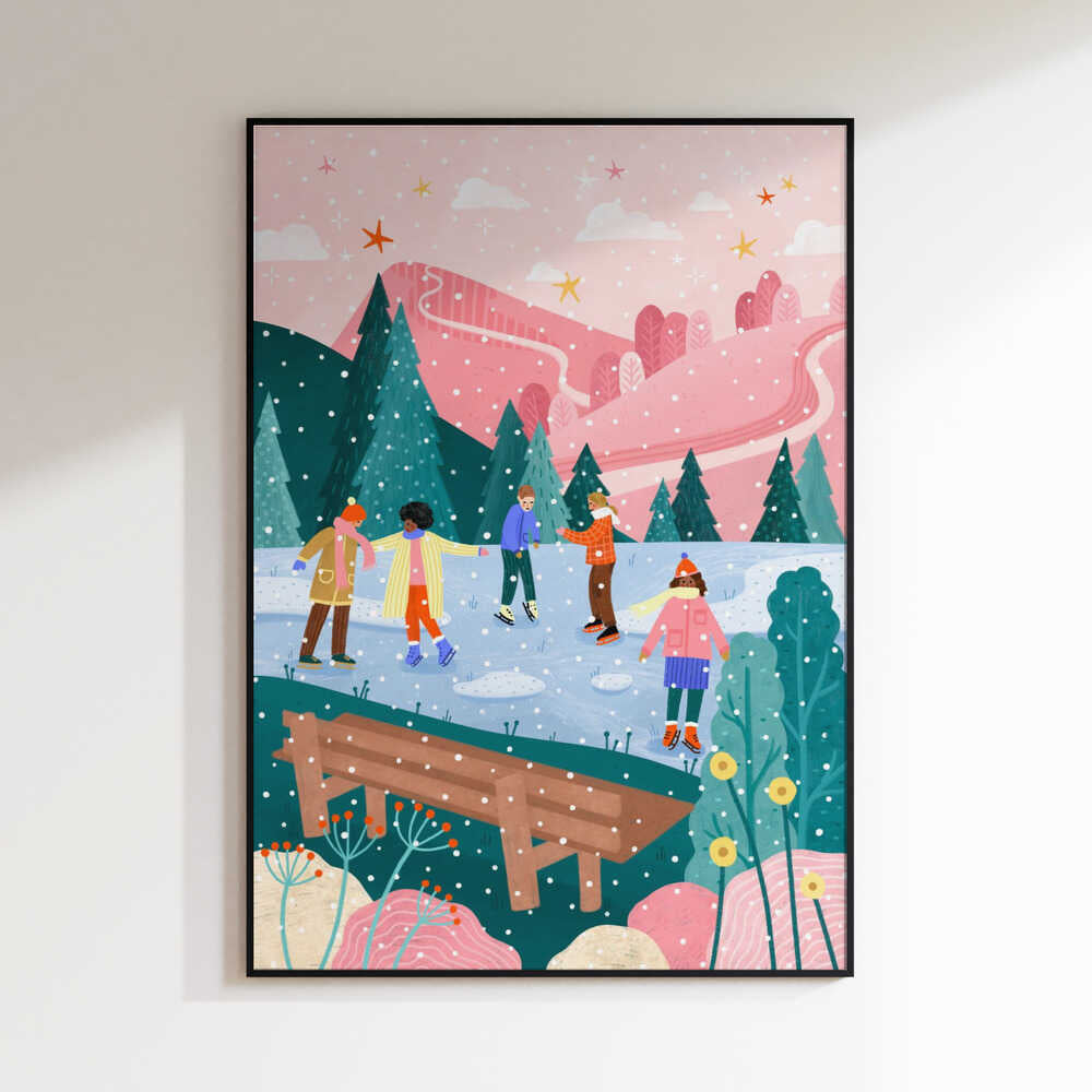 Winter Skating Friends