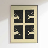 Running Rabbits Art