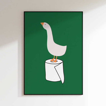 Goose on Toilet Paper