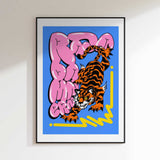 Dynamic Tiger Pop Art