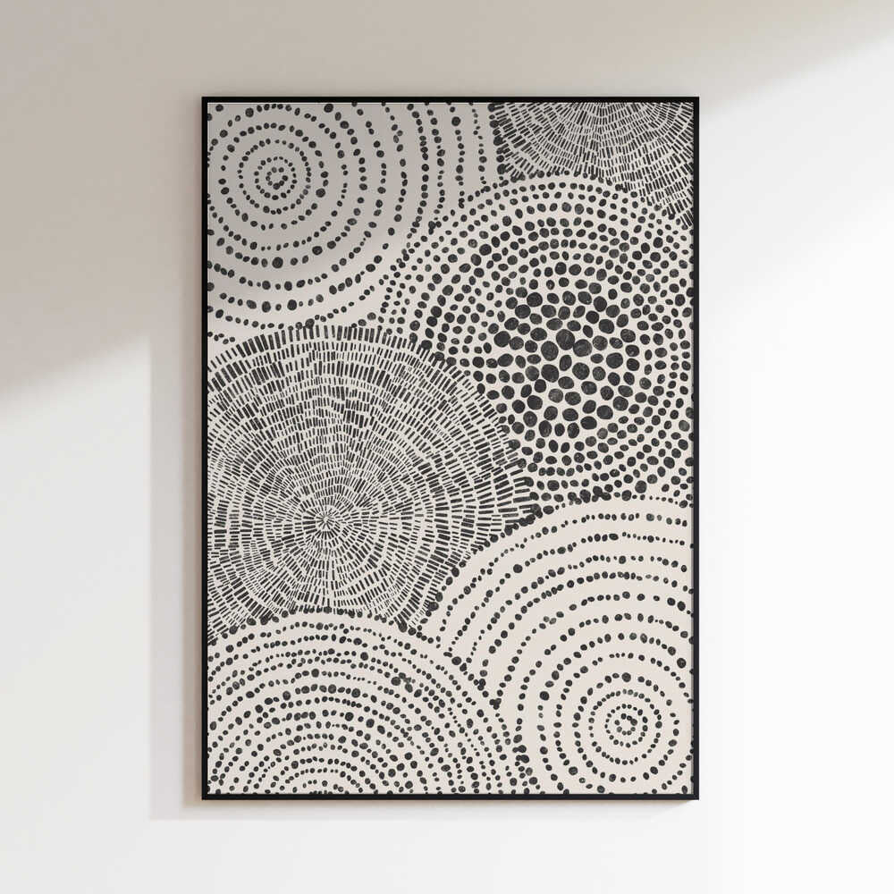 Monochrome Tribal Dots