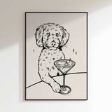Whimsical Martini Dog