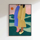 Women Overlook Serene Landscape