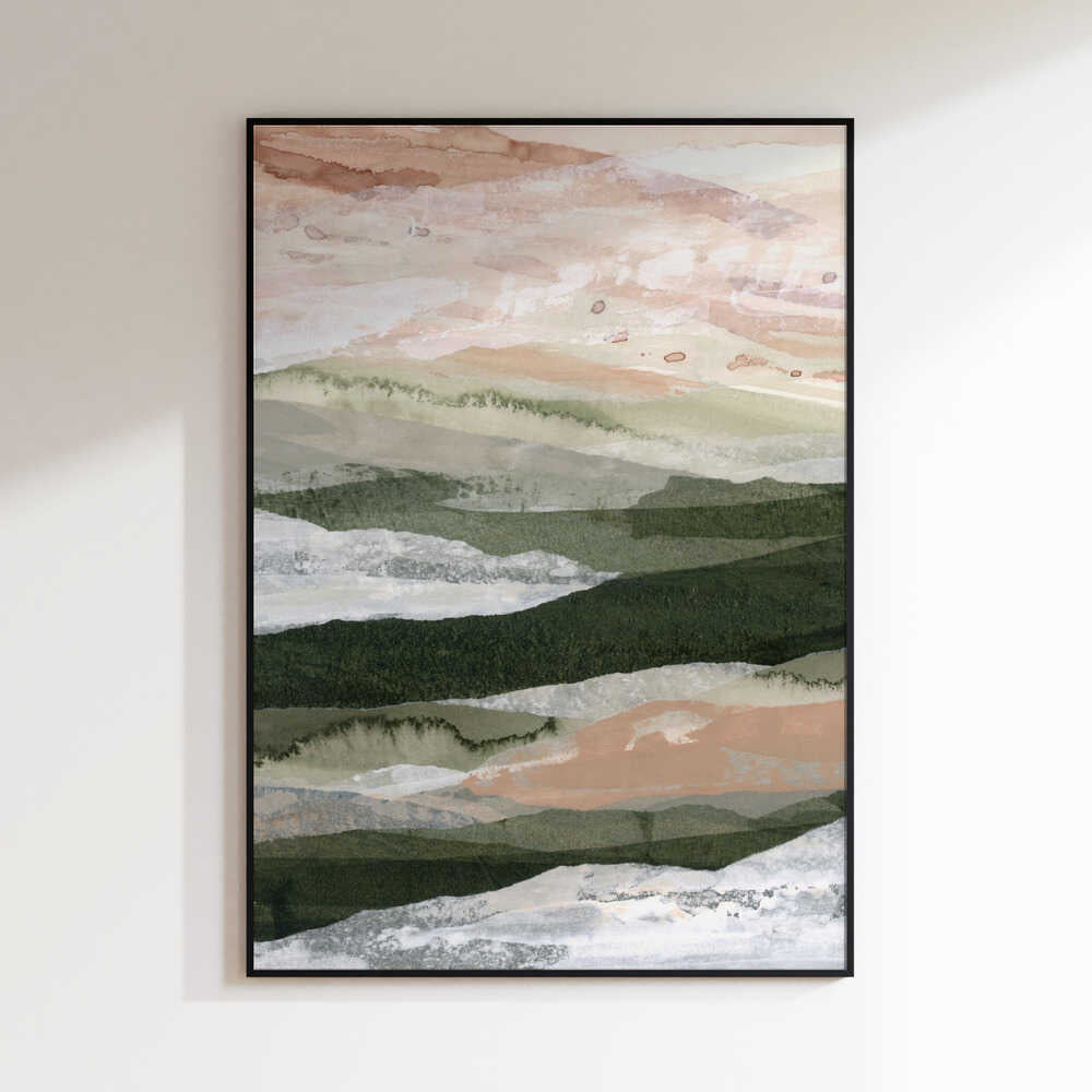 Abstract Layered Mountains