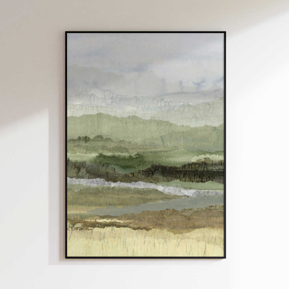 Layered Green Landscape