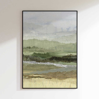 Layered Green Landscape
