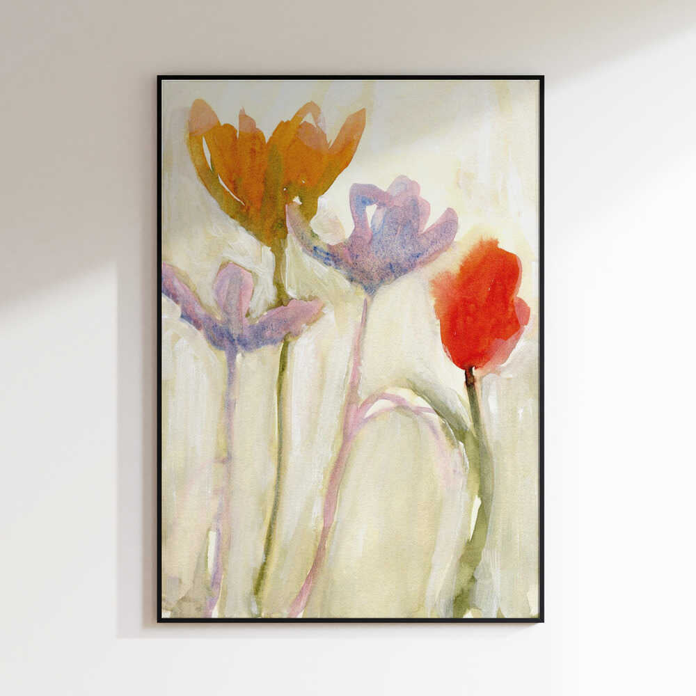 Soft Watercolor Tulips