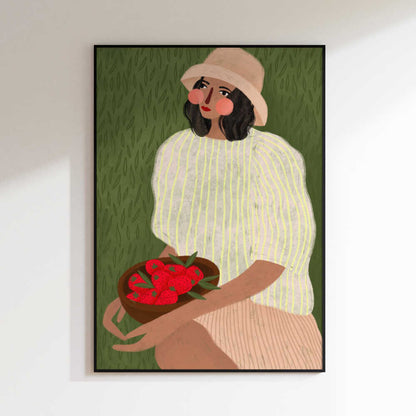 Woman with Berry Bowl