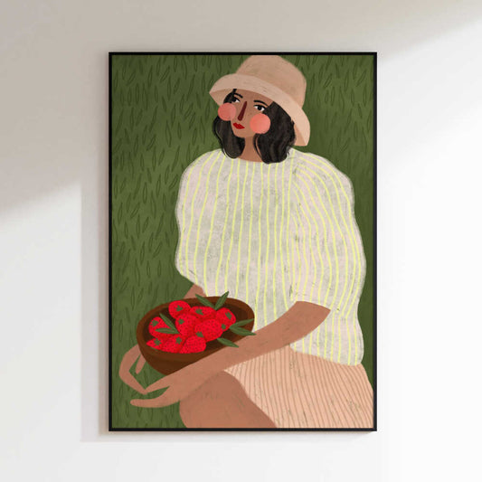 Woman with Berry Bowl