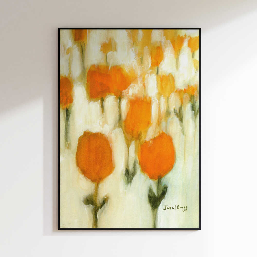 Warm Abstract Flowers