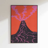 Vibrant Volcano Eruption