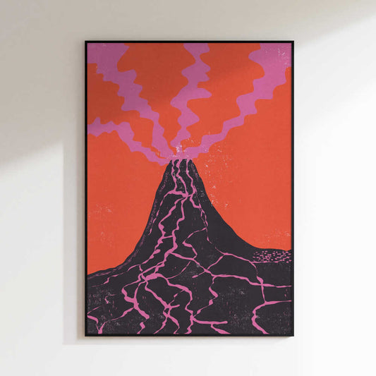 Vibrant Volcano Eruption