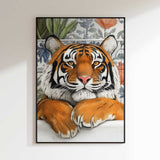 Curious Tiger Bathtime