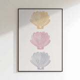 Pastel Scallop Shells