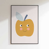 Cute Smiling Apple