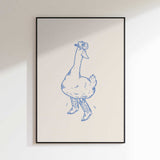 Whimsical Cowboy Goose