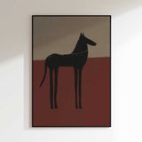 Abstract Black Horse
