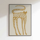 Whimsical Striped Cat