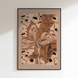 Earthy Floral Collage